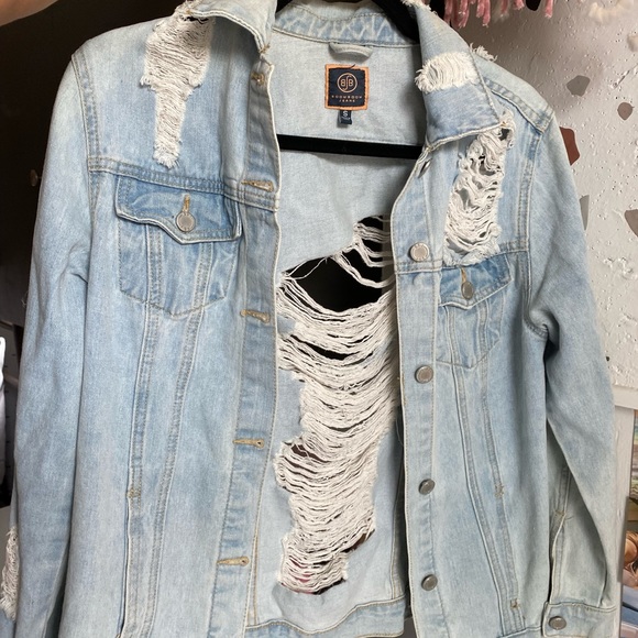 Boom Boom Ripped Jean Jacket (S) - Picture 2 of 9